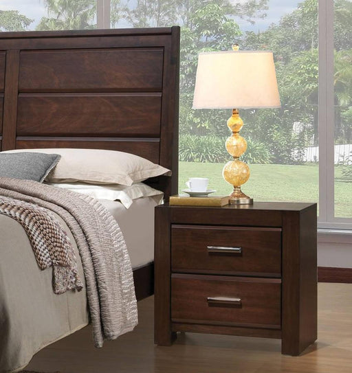 Acme Oberreit 2 Drawer Nightstand in Walnut 25793 - Tony’s Furniture Store & Linen (GA) - Multi Location