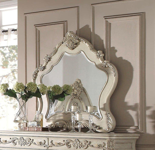 Acme Ragenardus Mirror in Antique White 27014 - Tony’s Furniture Store & Linen (GA) - Multi Location