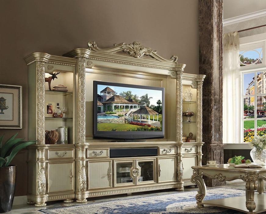 Acme Vendome Entertainment Center in Gold Patina 91310 - Tony’s Furniture Store & Linen (GA) - Multi Location