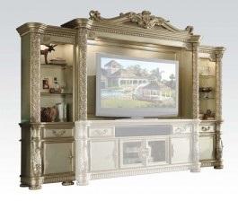 Acme Vendome Entertainment Center in Gold Patina 91310 - Tony’s Furniture Store & Linen (GA) - Multi Location