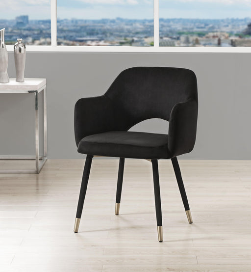 Applewood Black Velvet & Gold Accent Chair - Tony’s Furniture Store & Linen (GA) - Multi Location