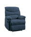 Arcadia Blue Woven Fabric Recliner (Motion) - Tony’s Furniture Store & Linen (GA) - Multi Location