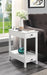 Byzad White Side Table (USB Charging Dock) - Tony’s Furniture Store & Linen (GA) - Multi Location