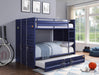 Cargo Blue Bunk Bed (Full/Full) - Tony’s Furniture Store & Linen (GA) - Multi Location