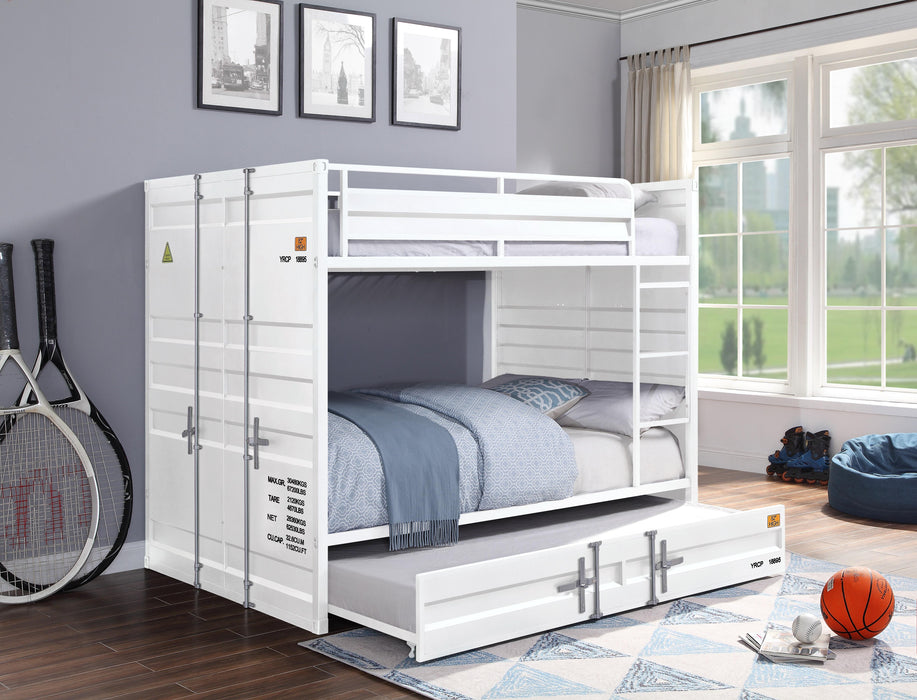 Cargo White Bunk Bed (Full/Full) - Tony’s Furniture Store & Linen (GA) - Multi Location