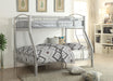 Cayelynn Silver Bunk Bed (Twin/Full) - Tony’s Furniture Store & Linen (GA) - Multi Location