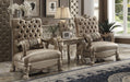 Dresden Bone Velvet & Gold Patina Chair & 1 Pillow - Tony’s Furniture Store & Linen (GA) - Multi Location