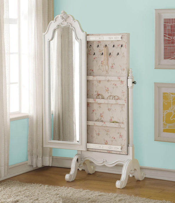 Edalene Pearl White Jewelry Armoire (Cheval) - Tony’s Furniture Store & Linen (GA) - Multi Location