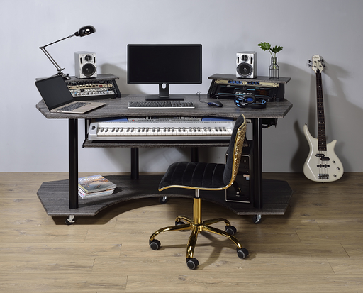 Eleazar Black Oak Computer Desk - Tony’s Furniture Store & Linen (GA) - Multi Location