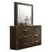 Elettra Rustic Walnut Mirror - Tony’s Furniture Store & Linen (GA) - Multi Location