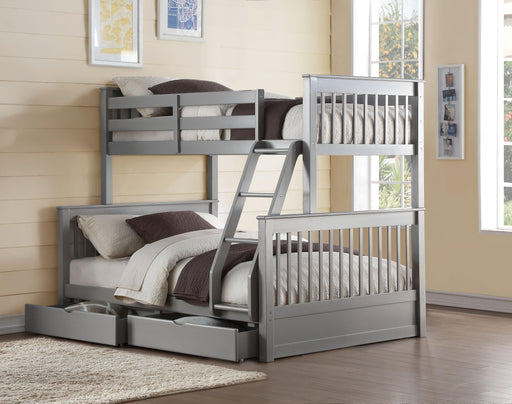 Haley II Gray Bunk Bed (Twin/Full) - Tony’s Furniture Store & Linen (GA) - Multi Location