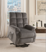 Ipompea Gray Velvet Recliner w/Power Lift & Massage - Tony’s Furniture Store & Linen (GA) - Multi Location