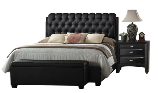 Ireland II Black PU Eastern King Bed - Tony’s Furniture Store & Linen (GA) - Multi Location