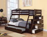 Jason Espresso Bunk Bed (Twin/Full) - Tony’s Furniture Store & Linen (GA) - Multi Location