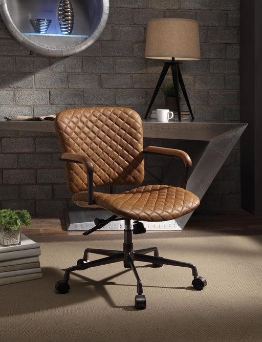 Josi Coffee Top Grain Leather Office Chair - Tony’s Furniture Store & Linen (GA) - Multi Location