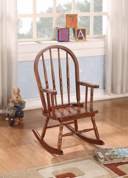 Kloris Tobacco Youth Rocking Chair - Tony’s Furniture Store & Linen (GA) - Multi Location