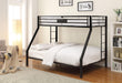 Limbra Sandy Black Bunk Bed (Twin XL/Queen) - Tony’s Furniture Store & Linen (GA) - Multi Location