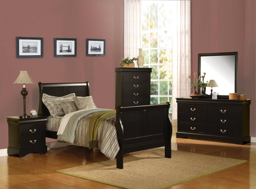 Louis Philippe III Black Twin Bed - Tony’s Furniture Store & Linen (GA) - Multi Location