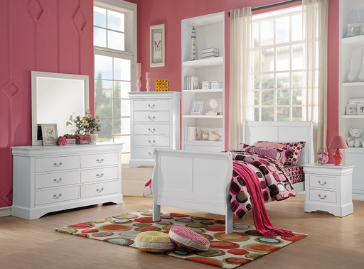 Louis Philippe III White Twin Bed - Tony’s Furniture Store & Linen (GA) - Multi Location
