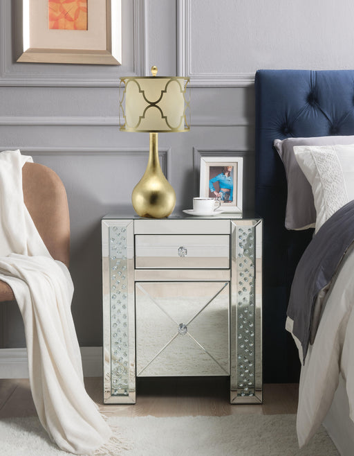 Maisha Mirrored & Faux Crystals Accent Table - Tony’s Furniture Store & Linen (GA) - Multi Location