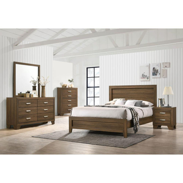 Miquell - Queen Bed - Brown, Light - 84" - Tony’s Furniture Store & Linen (GA) - Multi Location