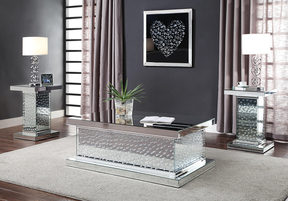 Nysa Mirrored & Faux Crystals Coffee Table - Tony’s Furniture Store & Linen (GA) - Multi Location