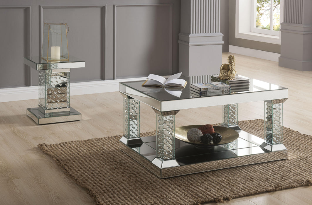 Nysa Mirrored & Faux Crystals Coffee Table - Tony’s Furniture Store & Linen (GA) - Multi Location