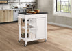 Ottawa Black & White Kitchen Cart - Tony’s Furniture Store & Linen (GA) - Multi Location
