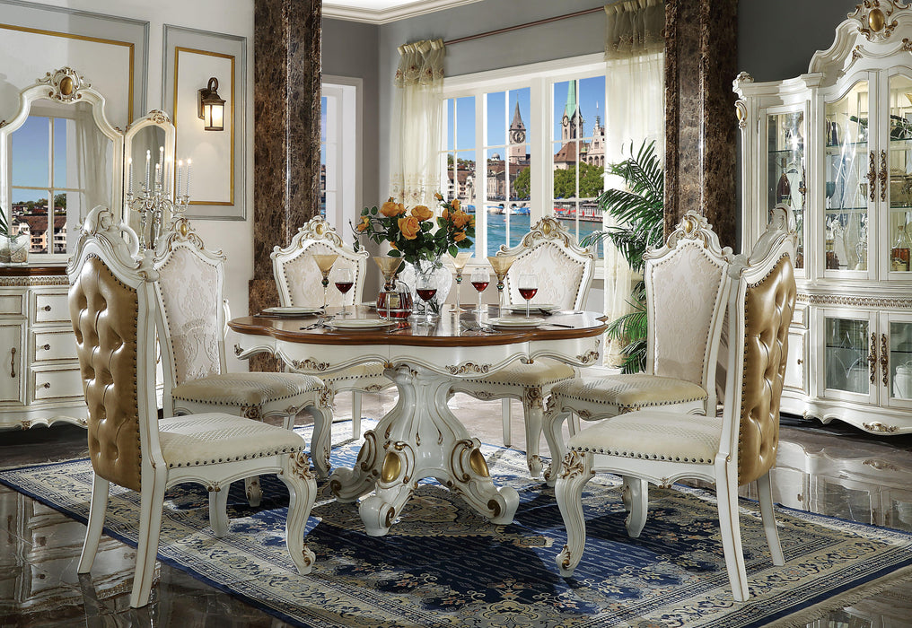 Picardy Antique Pearl & Cherry Oak Dining Table - Tony’s Furniture Store & Linen (GA) - Multi Location