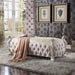 Picardy Fabric & Antique Pearl Bench - Tony’s Furniture Store & Linen (GA) - Multi Location
