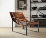 Quoba Cocoa Top Grain Leather Accent Chair - Tony’s Furniture Store & Linen (GA) - Multi Location