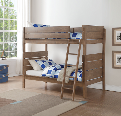 Ranta Antique Oak Bunk Bed (Twin/Twin) - Tony’s Furniture Store & Linen (GA) - Multi Location