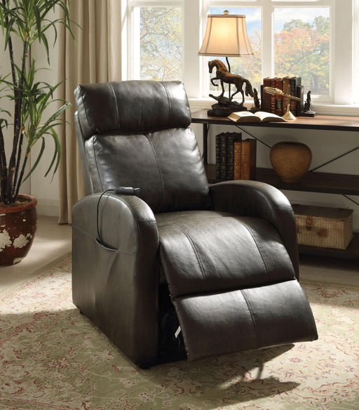 Ricardo Dark Gray PU Recliner w/Power Lift - Tony’s Furniture Store & Linen (GA) - Multi Location