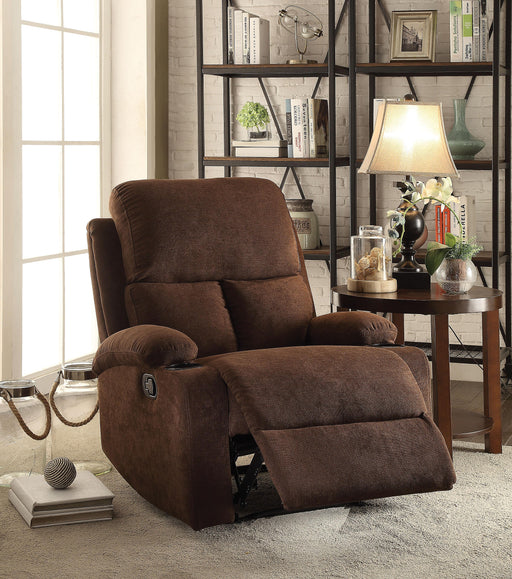 Rosia Chocolate Velvet Recliner (Motion) - Tony’s Furniture Store & Linen (GA) - Multi Location