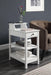 Slayer White Side Table (USB Charging Dock) - Tony’s Furniture Store & Linen (GA) - Multi Location