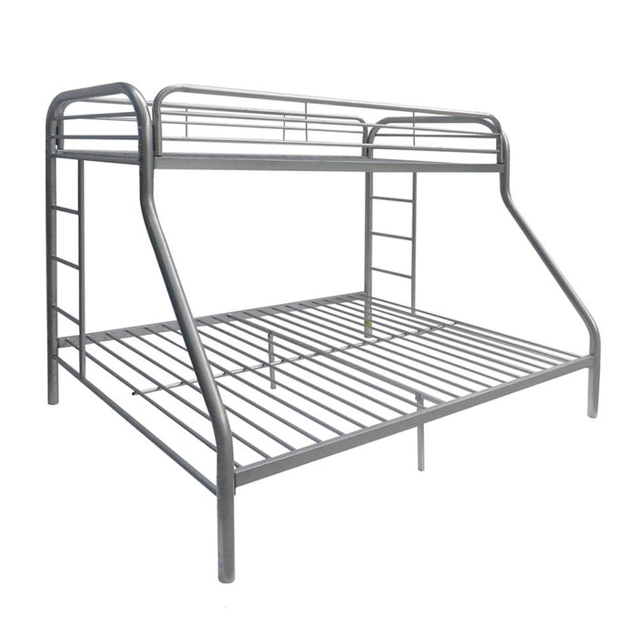 Tritan Silver Bunk Bed (Twin/Full) - Tony’s Furniture Store & Linen (GA) - Multi Location