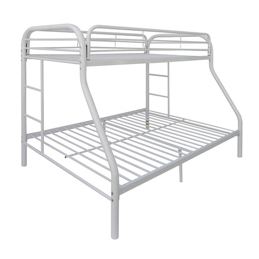 Tritan White Bunk Bed (Twin/Full) - Tony’s Furniture Store & Linen (GA) - Multi Location
