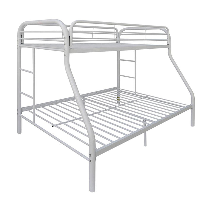 Tritan White Bunk Bed (Twin/Full) - Tony’s Furniture Store & Linen (GA) - Multi Location