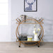 Traverse Champagne & Mirrored Serving Cart - Tony’s Furniture Store & Linen (GA) - Multi Location