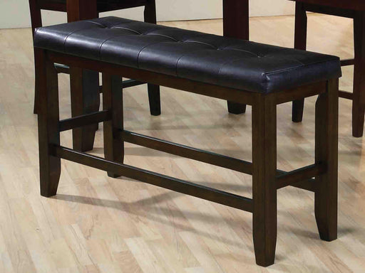 Urbana Black PU & Espresso Counter Height Bench - Tony’s Furniture Store & Linen (GA) - Multi Location