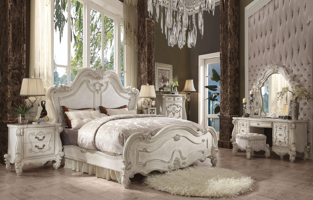 Versailles Bone White Eastern King Bed - Tony’s Furniture Store & Linen (GA) - Multi Location