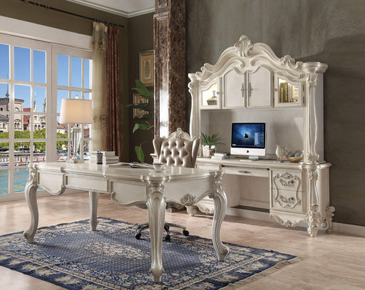 Versailles Vintage Gray PU & Bone White Office Chair - Tony’s Furniture Store & Linen (GA) - Multi Location