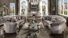 Versailles Velvet & Antique Platinum Sofa w/5 Pillows - Tony’s Furniture Store & Linen (GA) - Multi Location