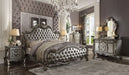 Versailles II Silver PU & Antique Platinum Queen Bed - Tony’s Furniture Store & Linen (GA) - Multi Location