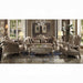 Dresden Bone Velvet & Gold Patina Sofa w/7 Pillows - Tony’s Furniture Store & Linen (GA) - Multi Location