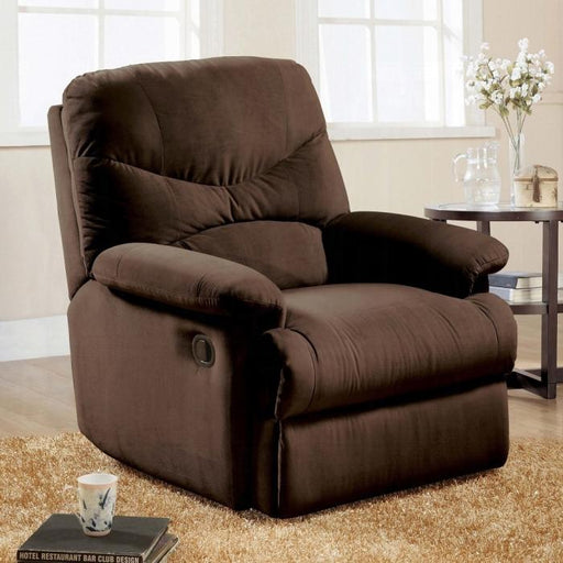Arcadia Chocolate Microfiber Recliner (Motion) - Tony’s Furniture Store & Linen (GA) - Multi Location