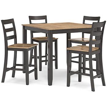 Gesthaven Counter Height Dining Table and 4 Barstools (Set of 5) - Tony’s Furniture Store & Linen (GA) - Multi Location