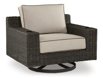 Coastline Bay Outdoor Swivel Lounge with Cushion - Tony’s Furniture Store & Linen (GA) - Multi Location