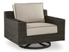 Coastline Bay Outdoor Swivel Lounge with Cushion - Tony’s Furniture Store & Linen (GA) - Multi Location