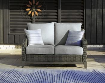 Elite Park Outdoor Loveseat with Cushion - Tony’s Furniture Store & Linen (GA) - Multi Location